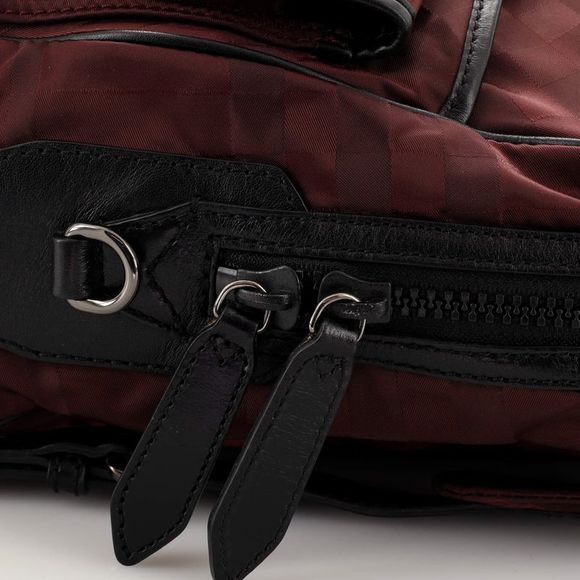 Burberry Rucksack Backpack Nylon with Leather Medium Purple - Picture 6 of 7